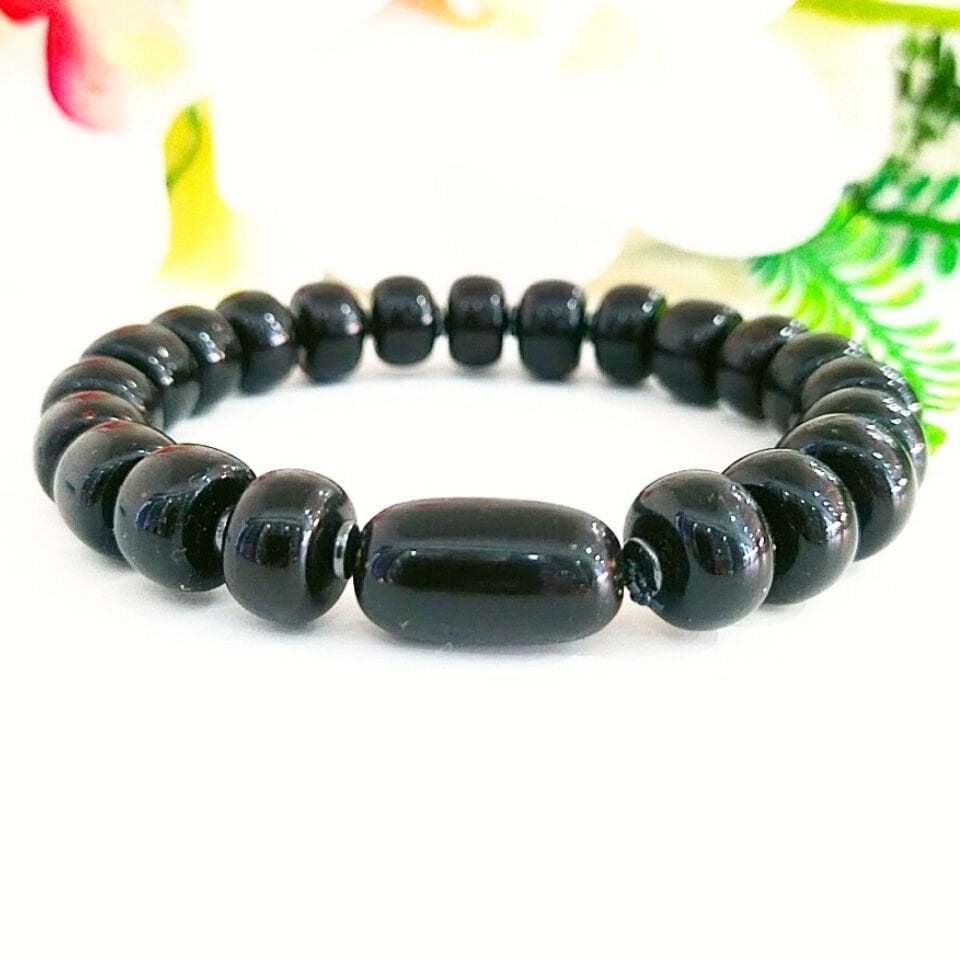 Antik Siyah Kehribar Bileklik - KHR560