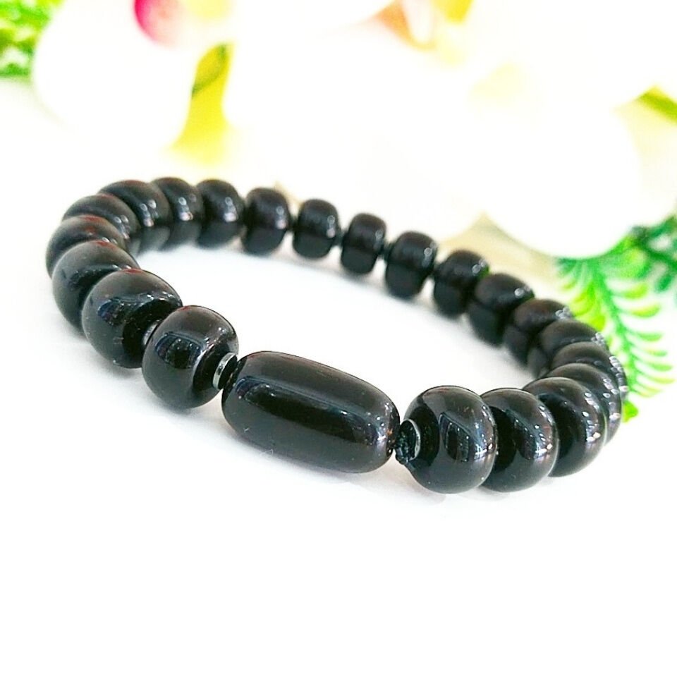 Antik Siyah Kehribar Bileklik - KHR560