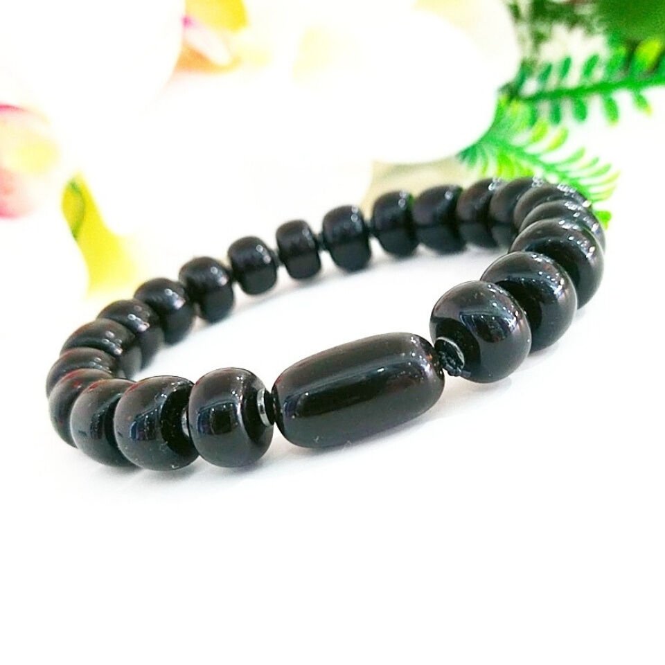 Antik Siyah Kehribar Bileklik - KHR560