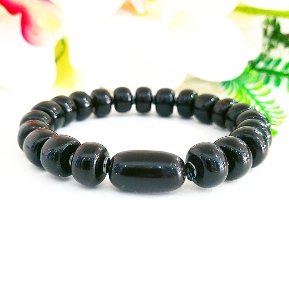 Antik Siyah Kehribar Bileklik - KHR560