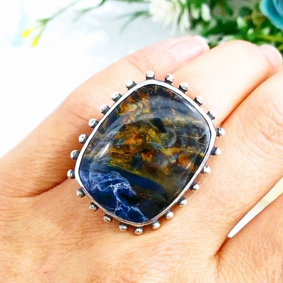 Pietersit Taşı Özel Tasarım Yüzük