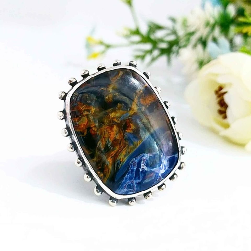 Pietersit Taşı Özel Tasarım Yüzük