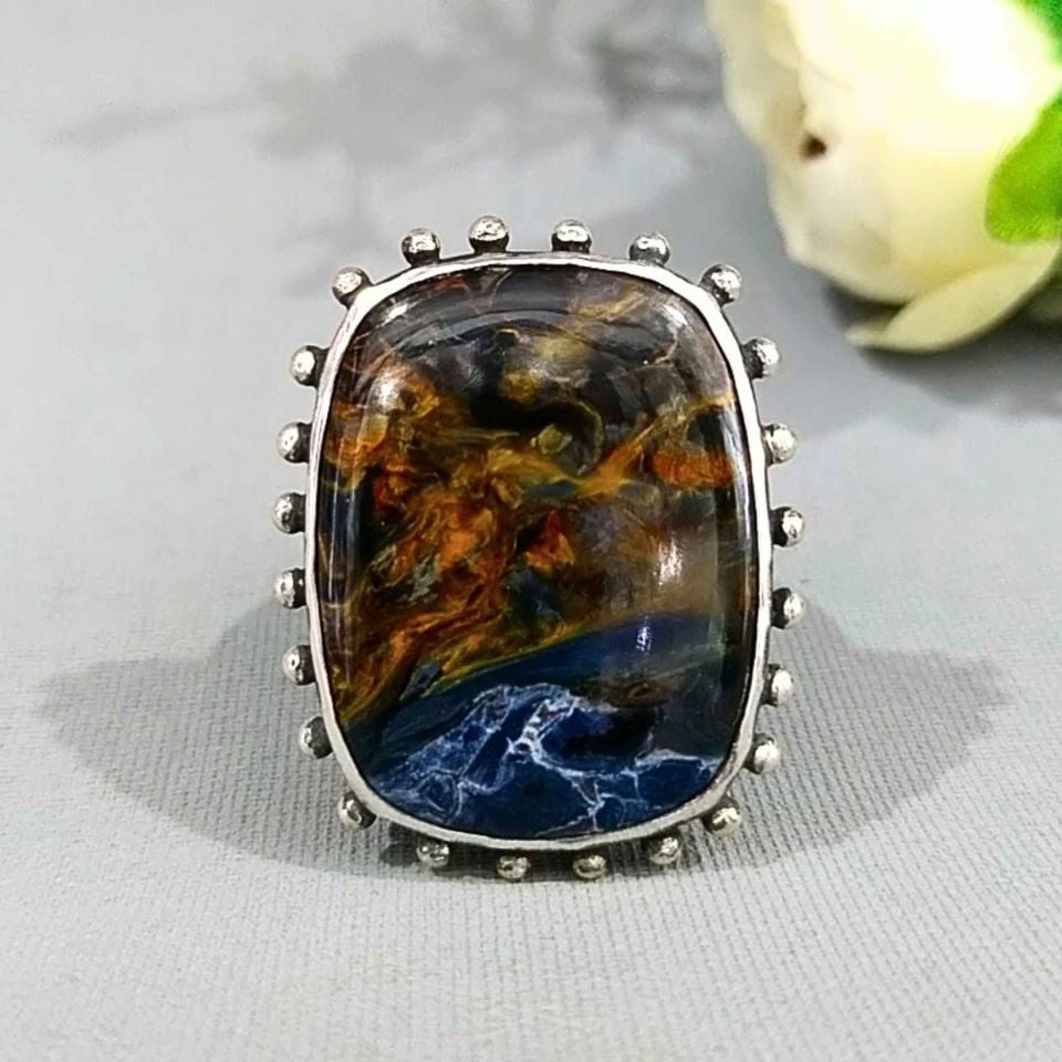 Pietersit Taşı Özel Tasarım Yüzük