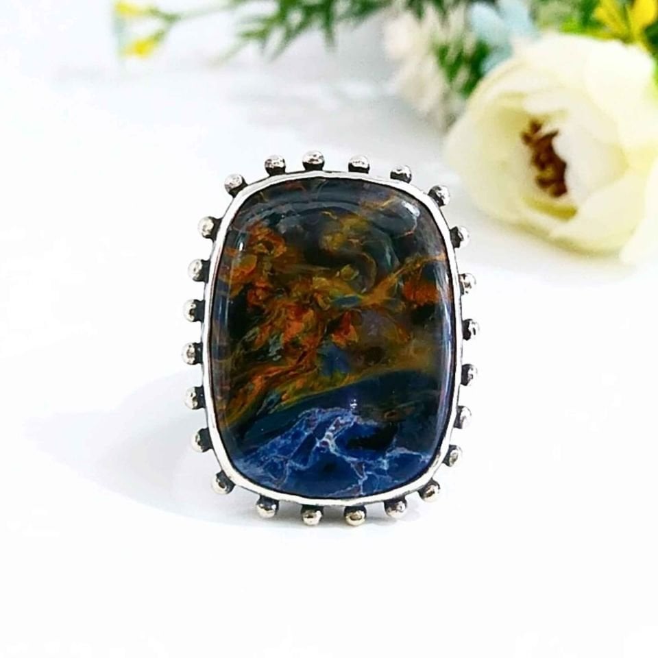 Pietersit Taşı Özel Tasarım Yüzük