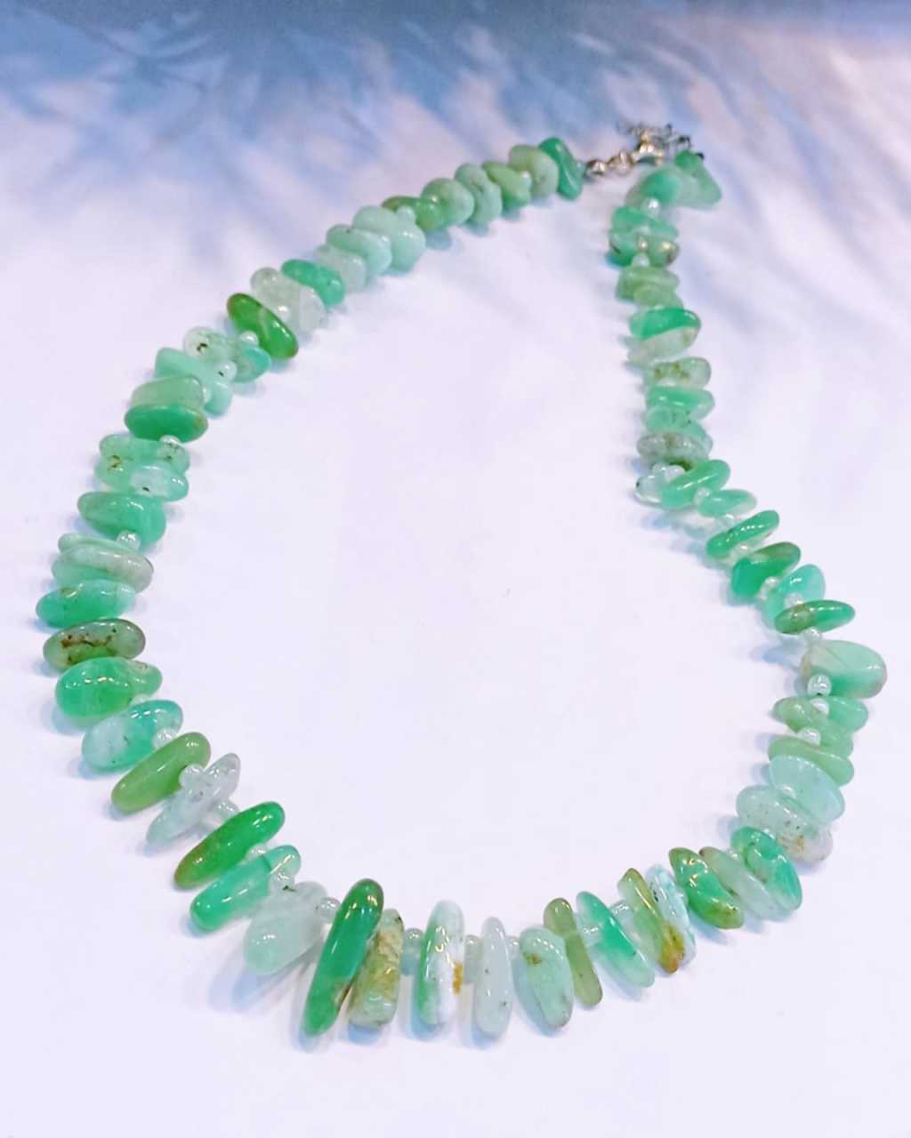 Krizopras Taşı Kolye