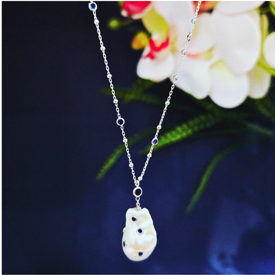 Barok İnci Özel Tasarım Kolye - TSR1403