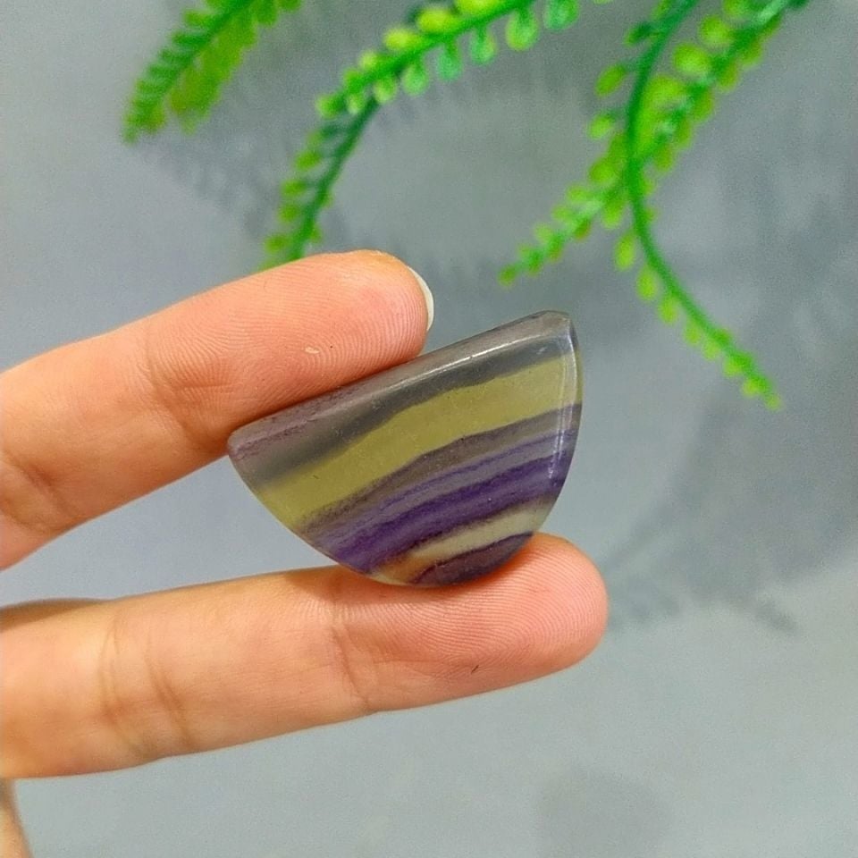 Fluorit Stein Cabochon kab33