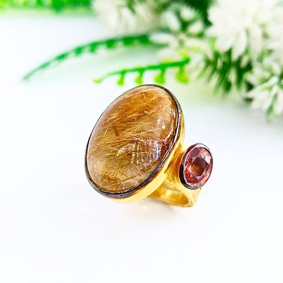 Gold Beril ve Alexandrite Özel Tasarım Yüzük
