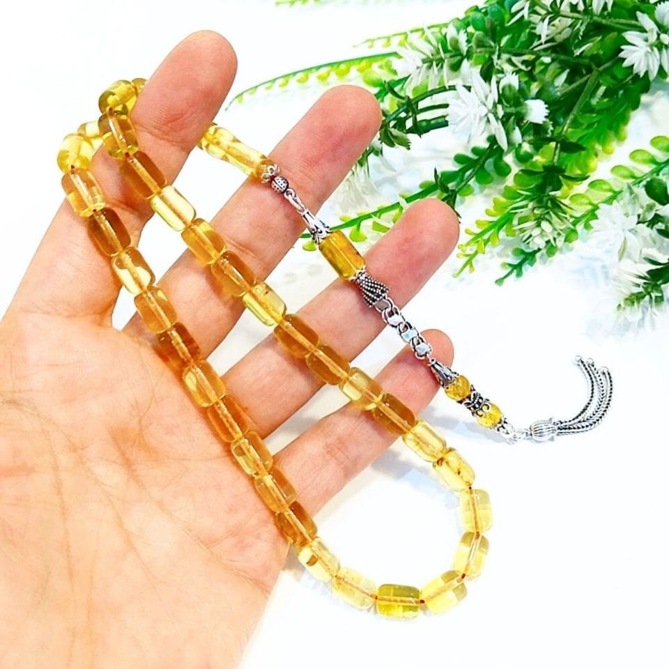 Damla Kehribar Tesbih 00409