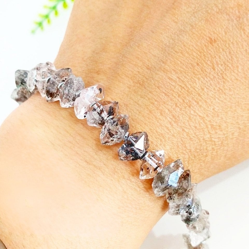 herkimer elması doğal taş bileklik - blk950