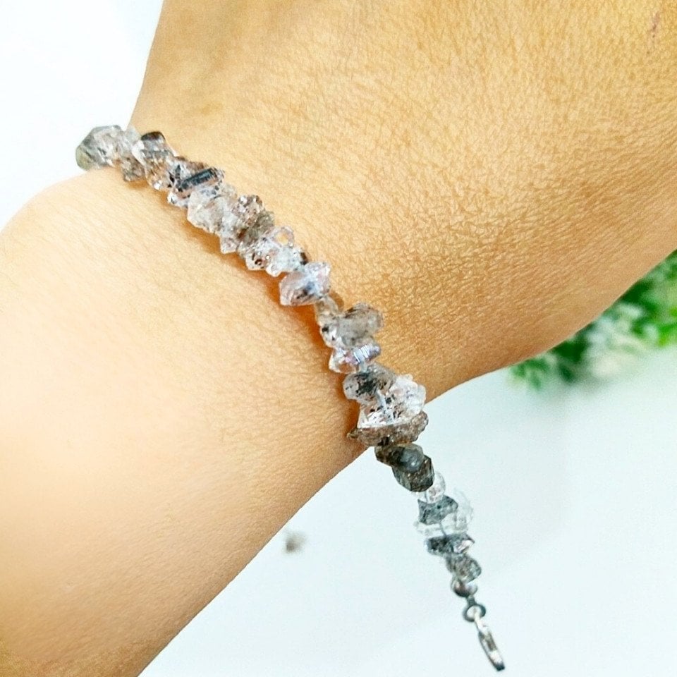 herkimer elması doğal taş bileklik - blk951
