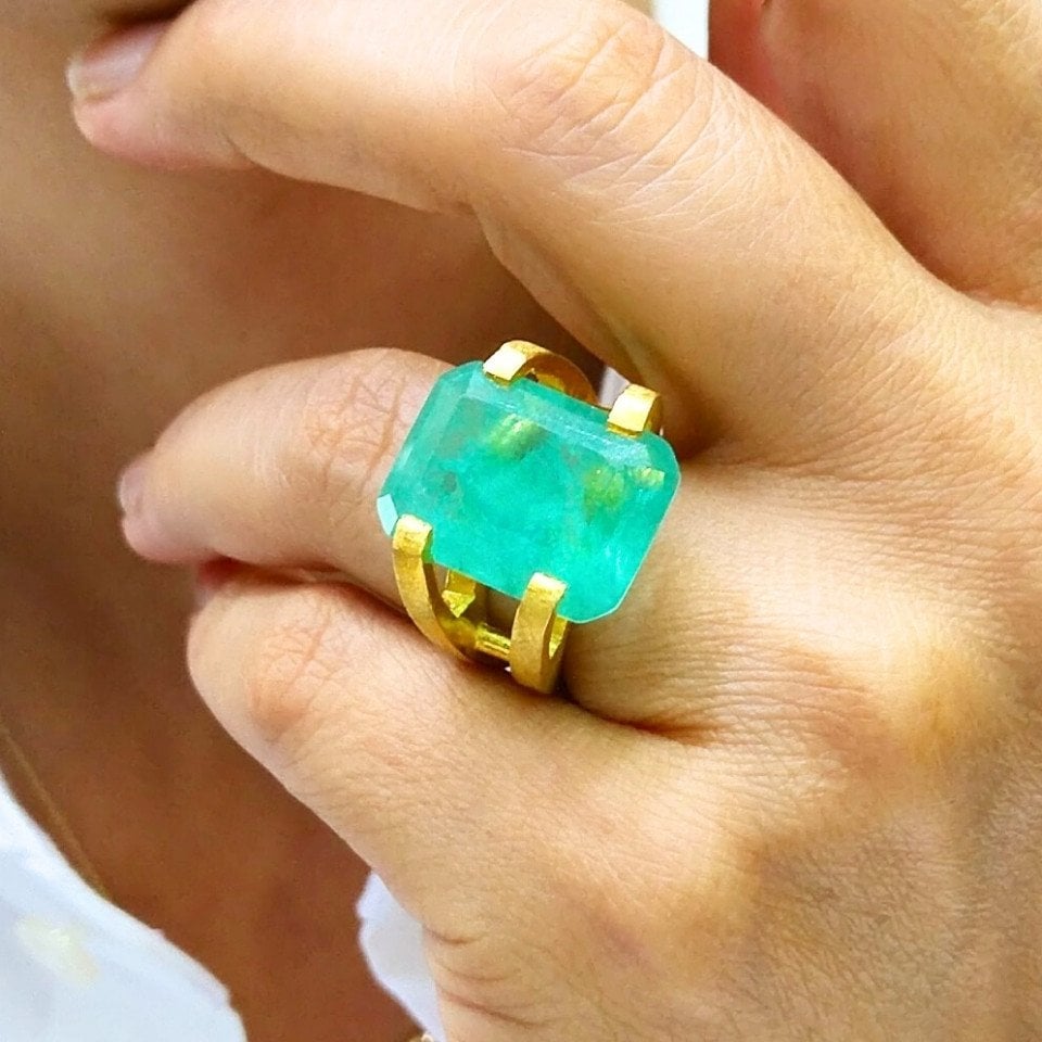Paraiba-Turmalin-Ring mit speziellem Design – OTS1145