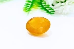 Sarı Safir Doğal Taş Kabaşon