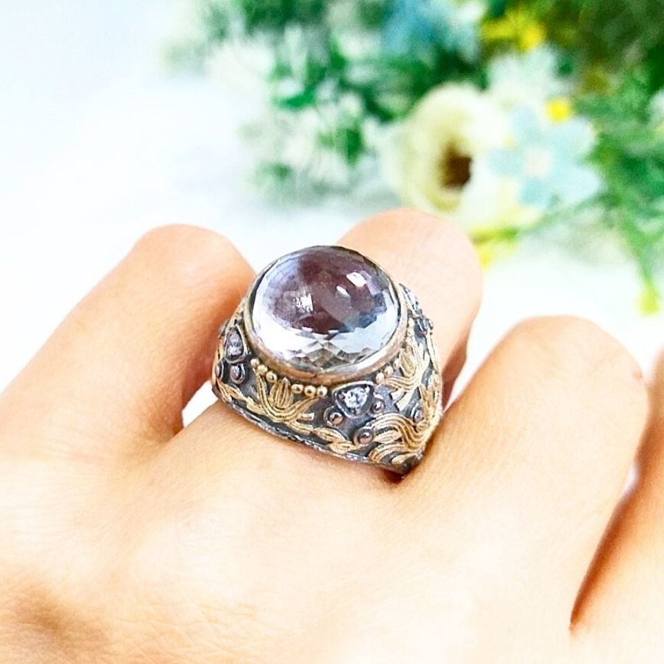 Topaz Özel Tasarım Yüzük - OTS969