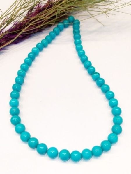 Turquoise Stone Natural Stone Necklace 8 mm