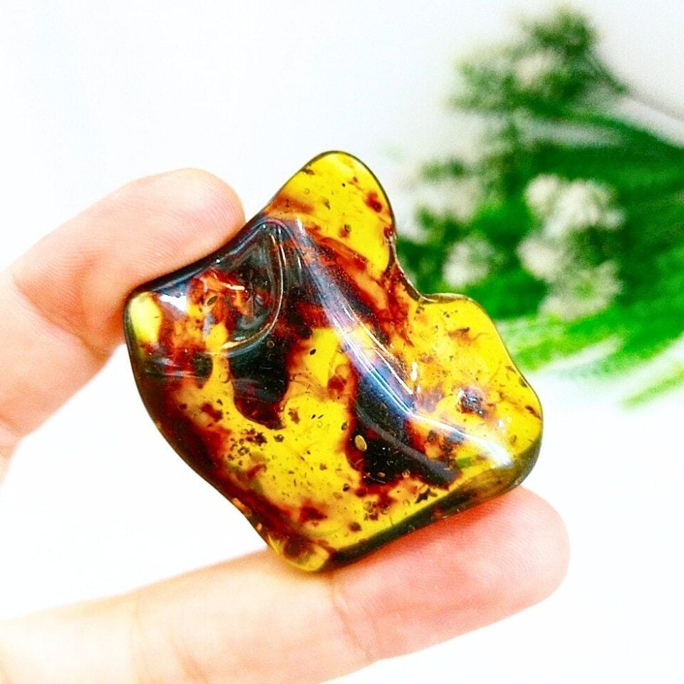 Drop Amber Natural Stone Mass - KHR544