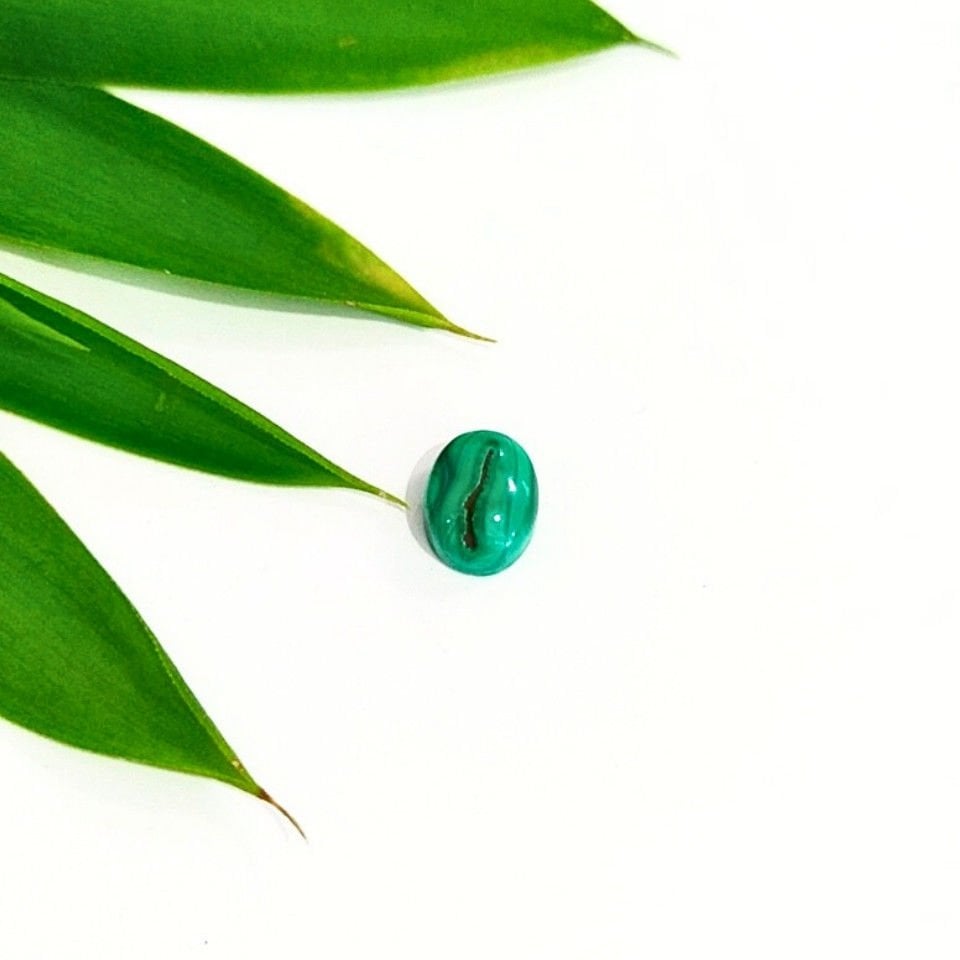 Malachite Natural Stone Cabochon K346