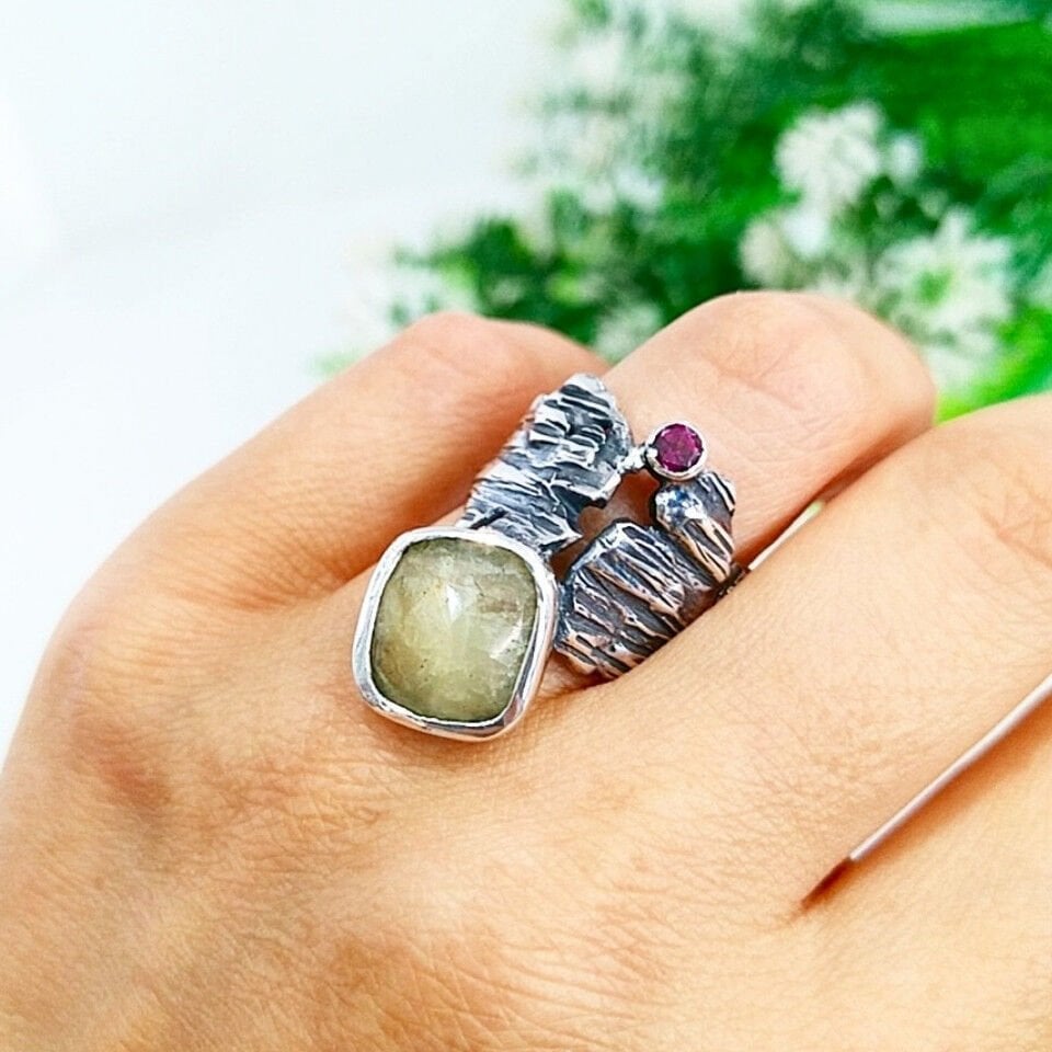 Sarı Safir Özel Tasarım Yüzük – OTS1120