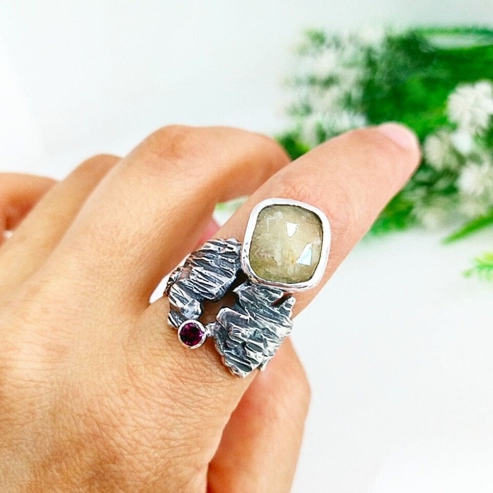 Sarı Safir Özel Tasarım Yüzük – OTS1120