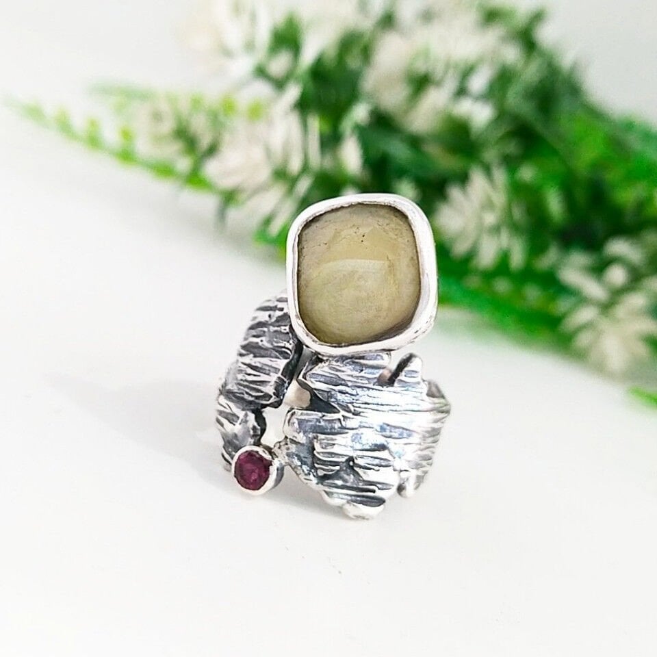 Sarı Safir Özel Tasarım Yüzük – OTS1120
