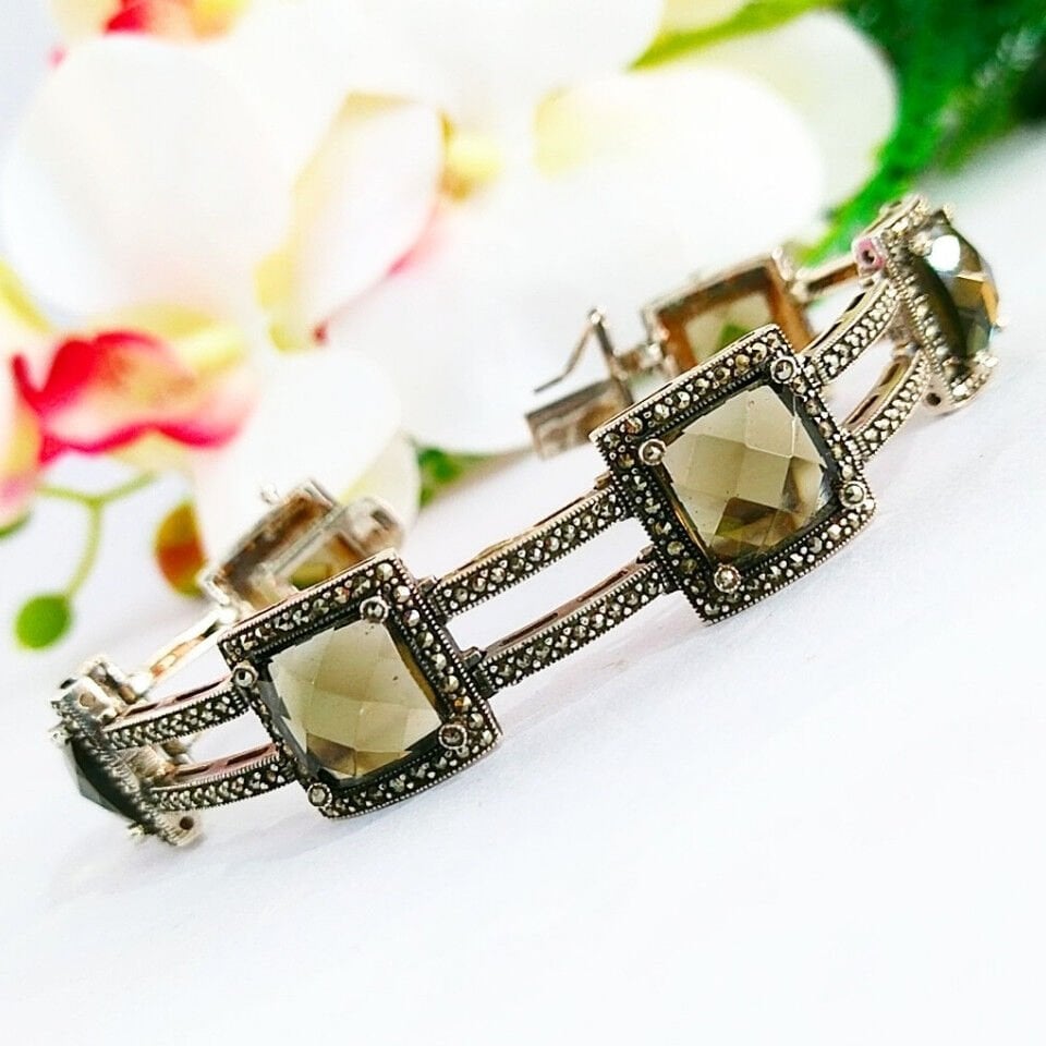 Smoky Topaz Özel Tasarım Bileklik – OTB200