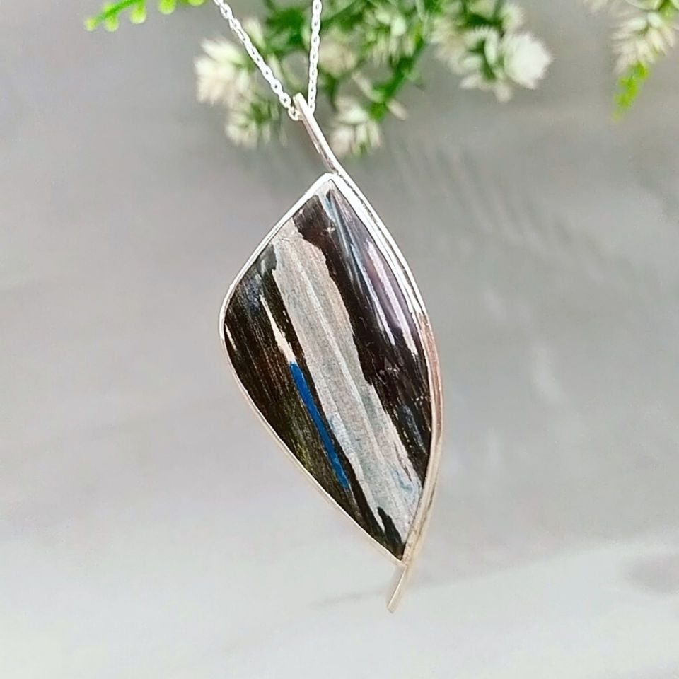 Ağaç Opal Özel Tasarım Doğal Taş Kolye