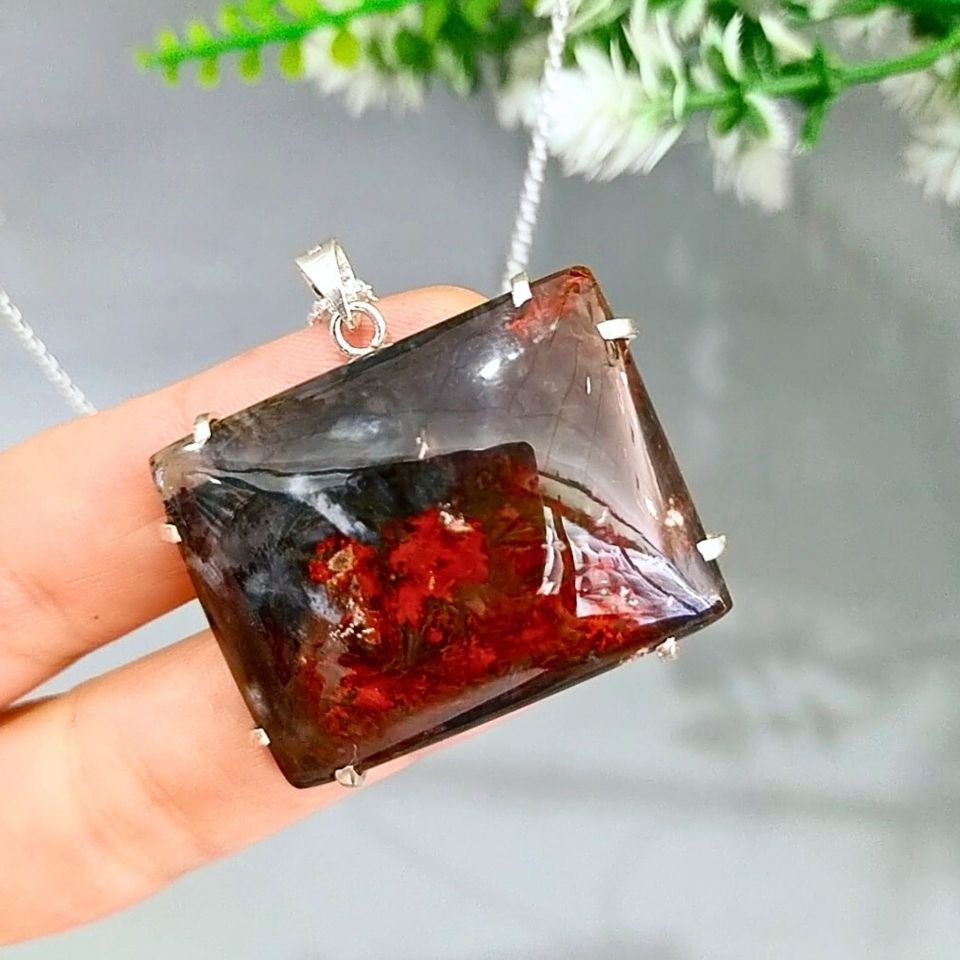 Ağaç Opal Özel Tasarım Doğal Taş Kolye