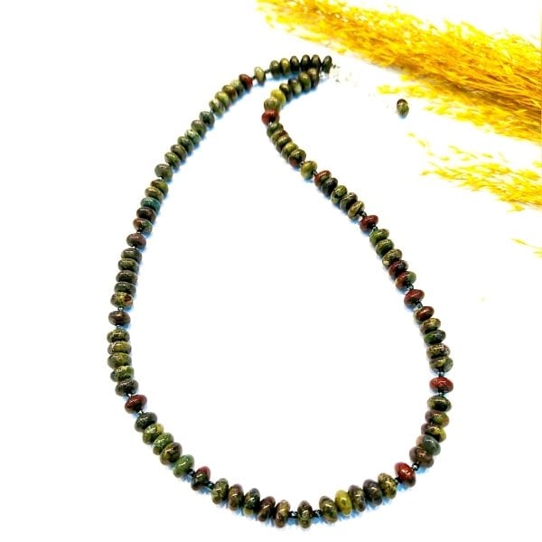 Bloodstone Natural Stone Necklace