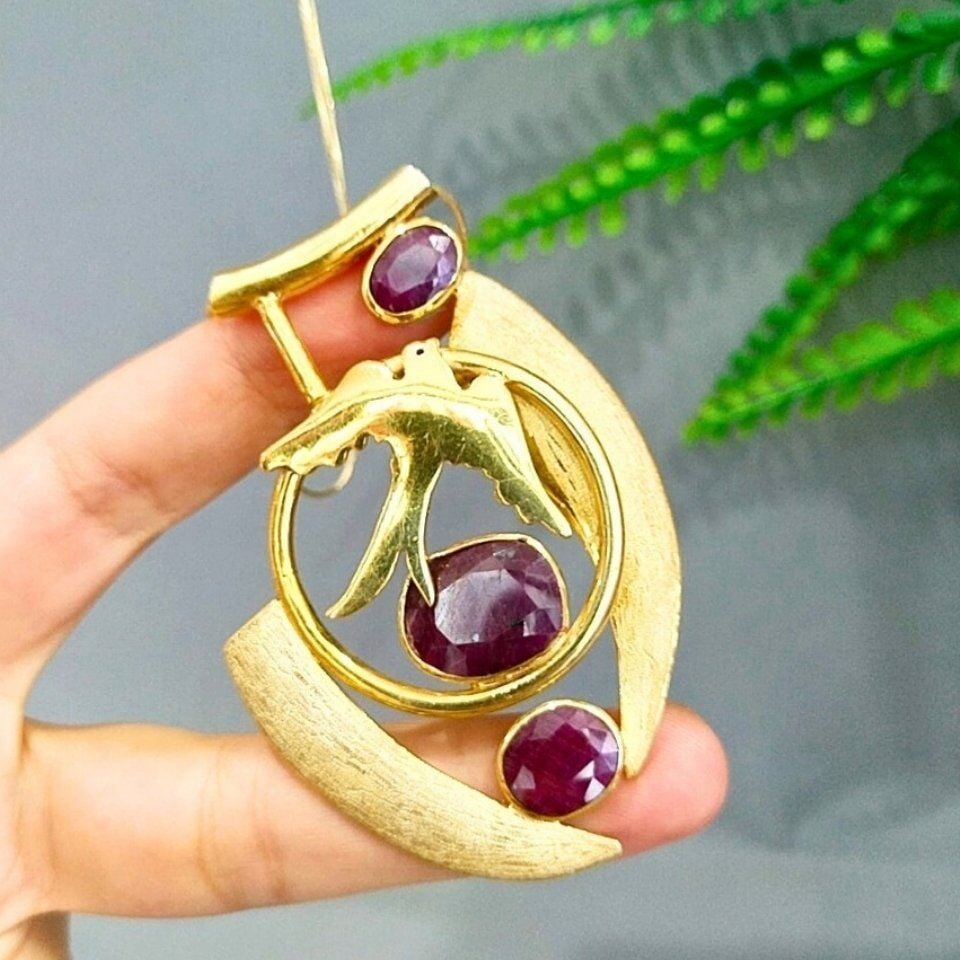Natural Ruby Special Design Necklace – TSR1345