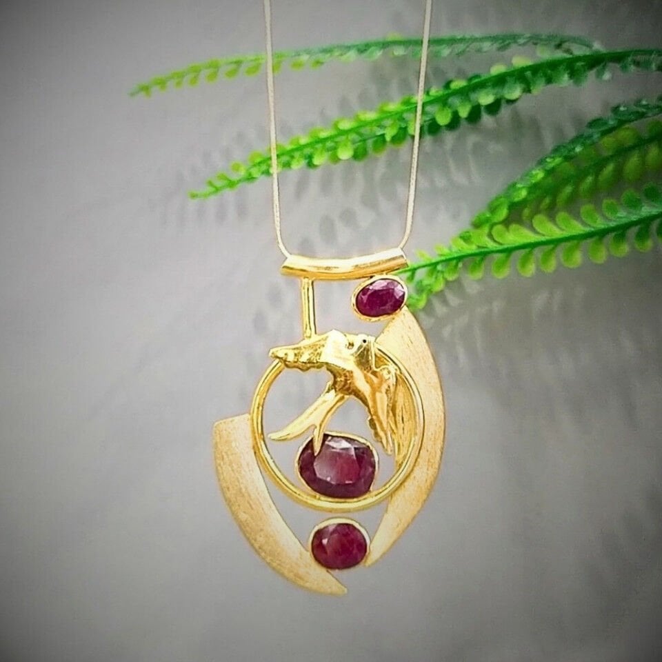 Natural Ruby Special Design Necklace – TSR1345