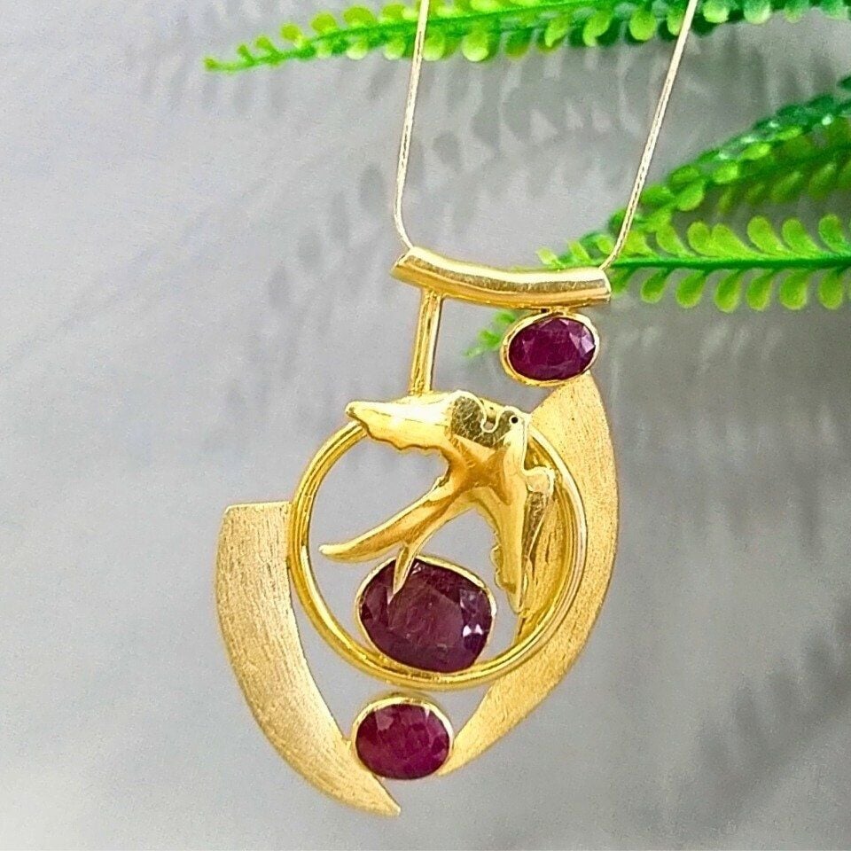 Natural Ruby Special Design Necklace – TSR1345