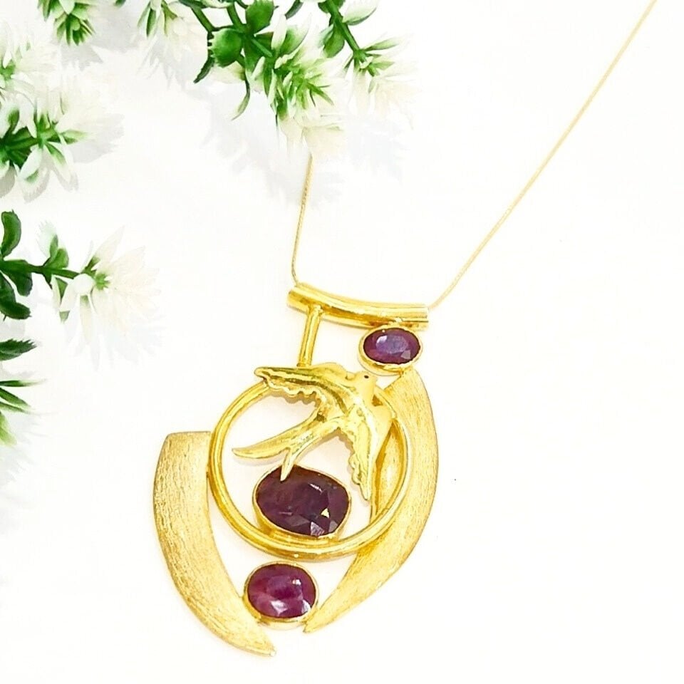 Natural Ruby Special Design Necklace – TSR1345