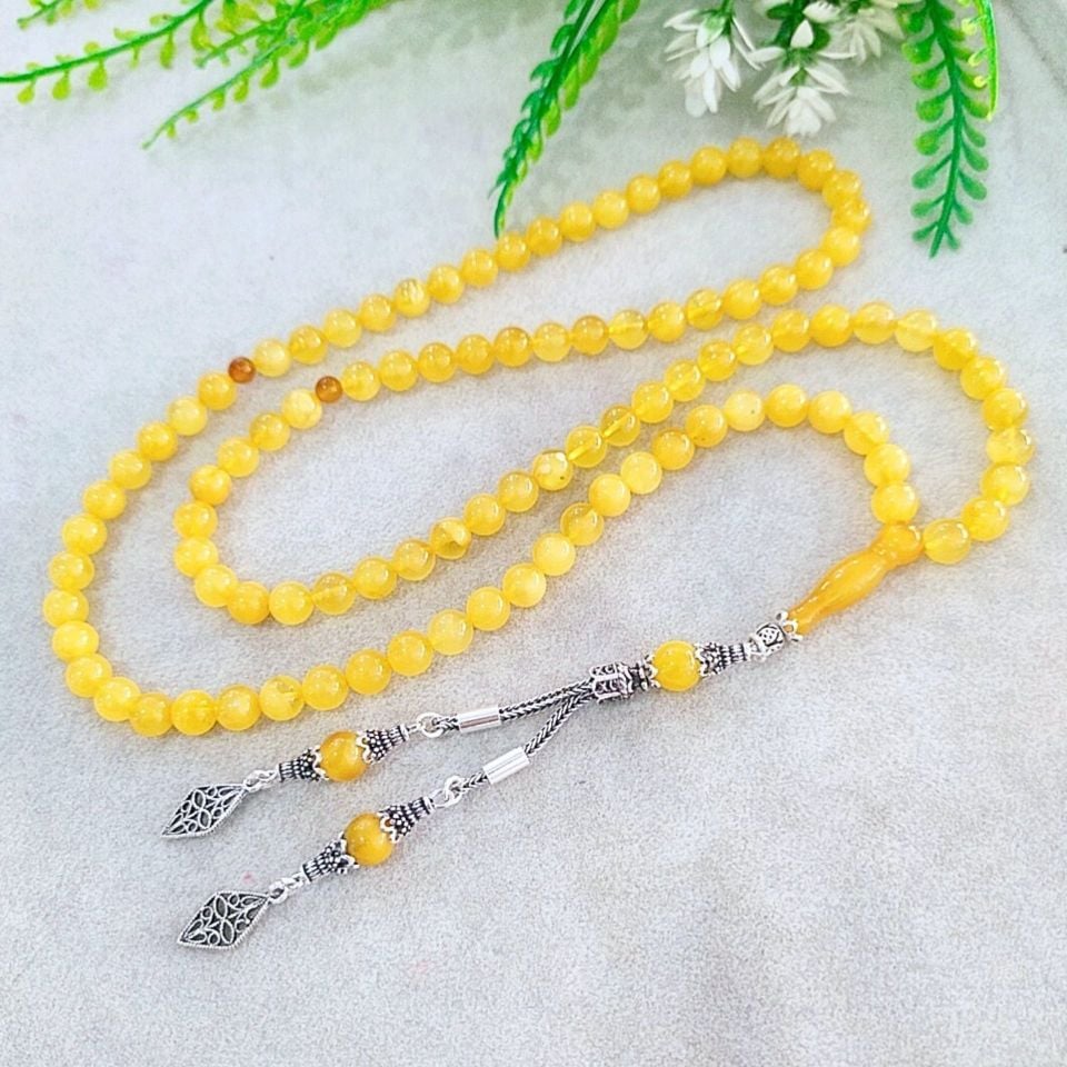 Drop Amber Prayer Beads 99 Beads 00446