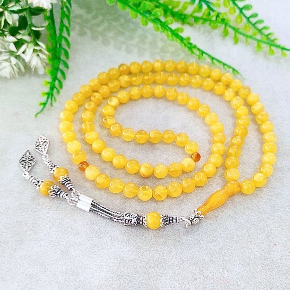 Drop Amber Prayer Beads 99 Beads 00446
