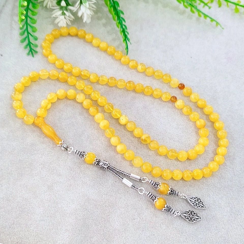 Drop Amber Prayer Beads 99 Beads 00447