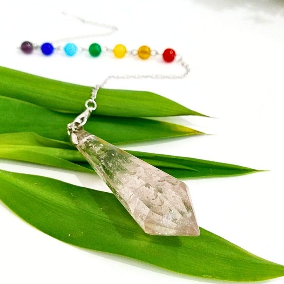 Vogel Cut Smoky Quartz Pendulum - PAN018