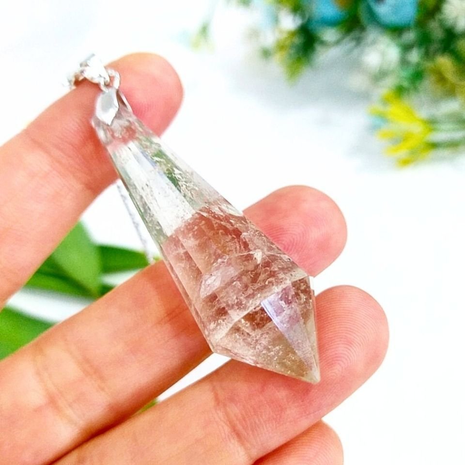 Vogel Cut Smoky Quartz Pendulum - PAN018