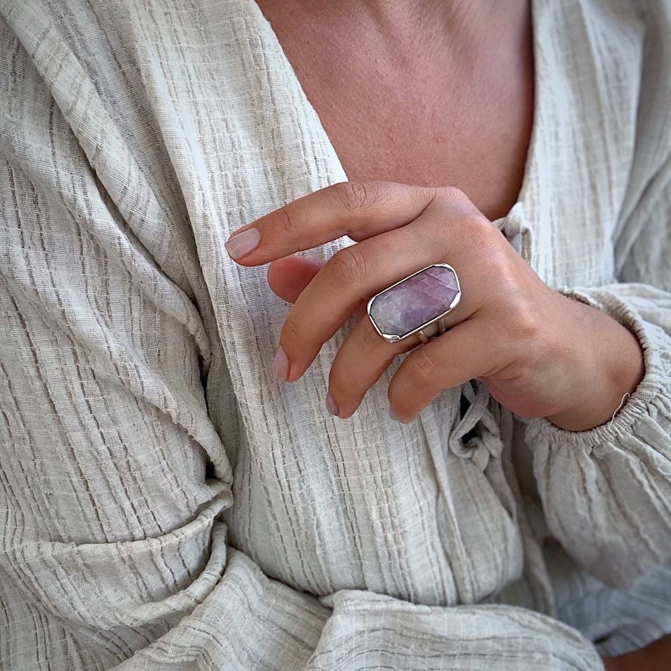 Pink Sapphire Special Design Ring - OTS1124