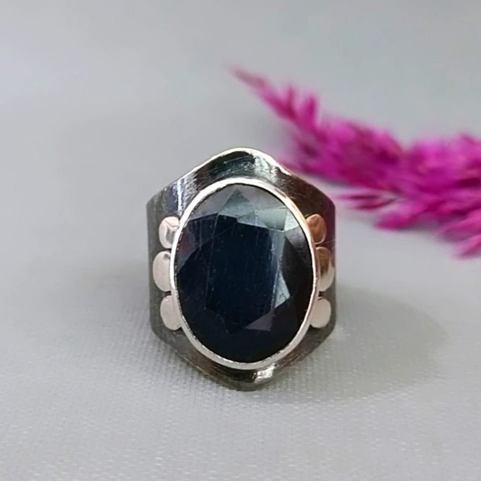 Safir Taşı Özel Tasarım Yüzük