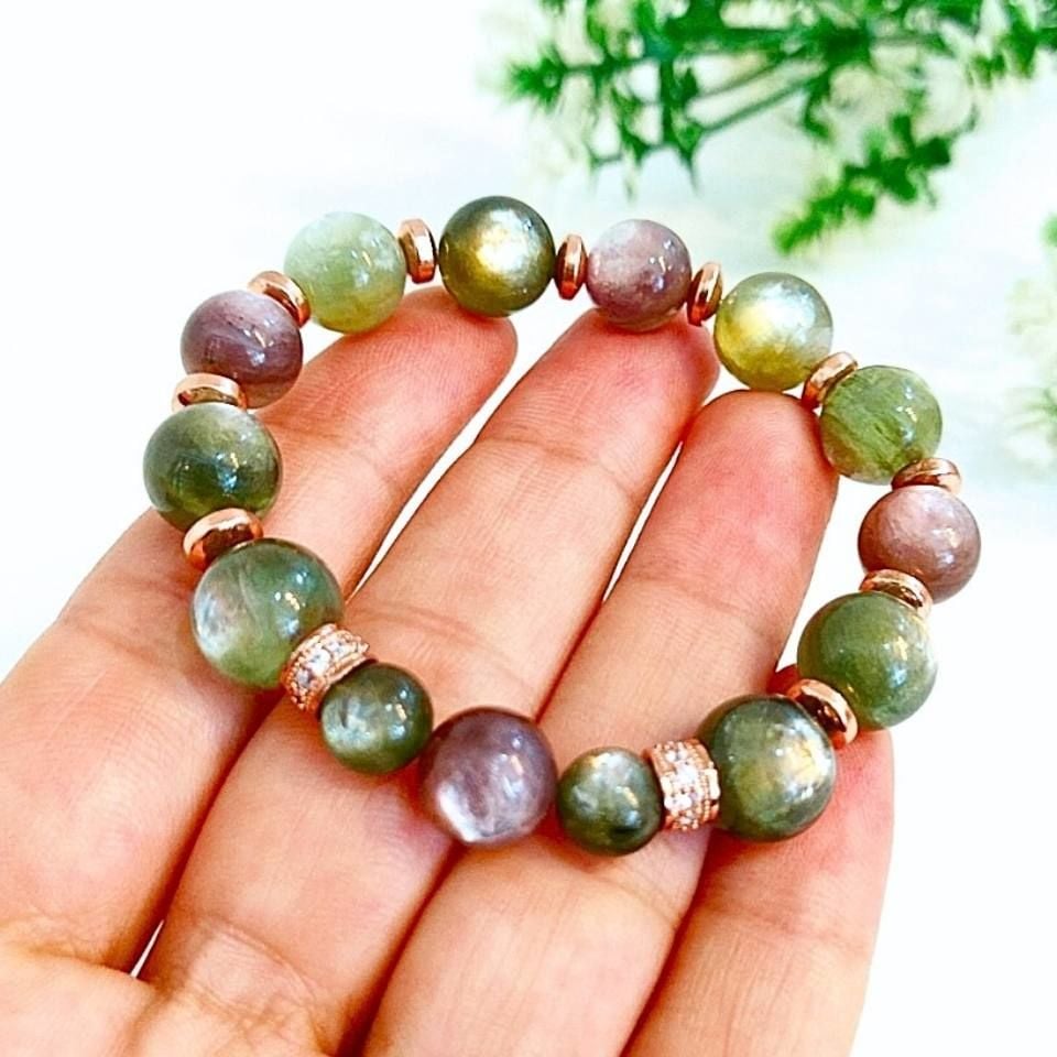 Lepidolite Stone Special Design Natural Stone Bracelet 760
