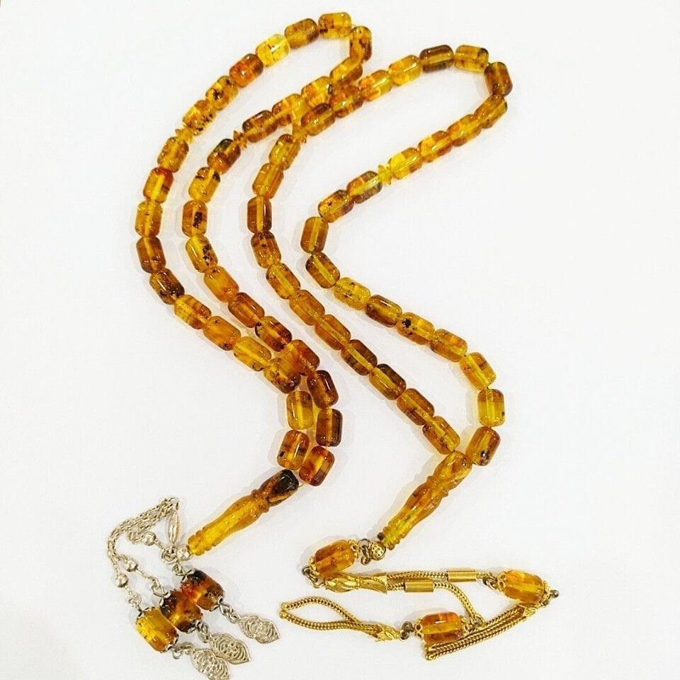 Damla Kehribar Tesbih - KHR563