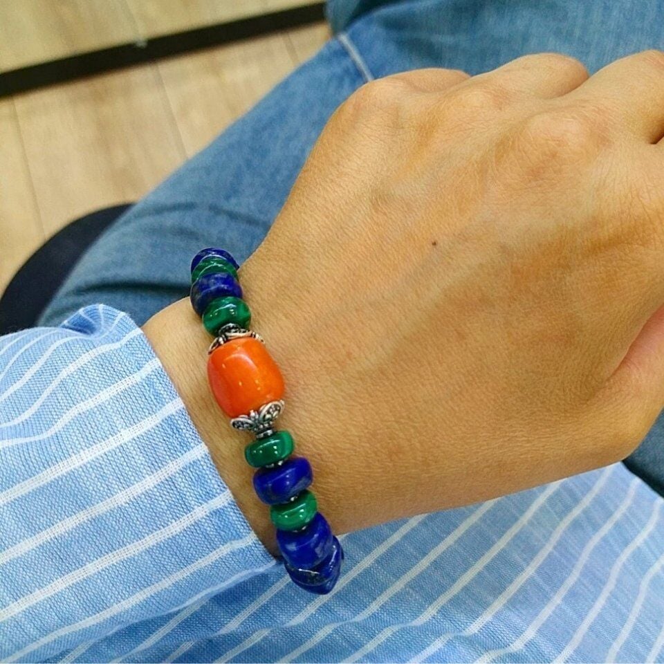 Lapis Lazuli Doğal Taş Bileklik - BLK962