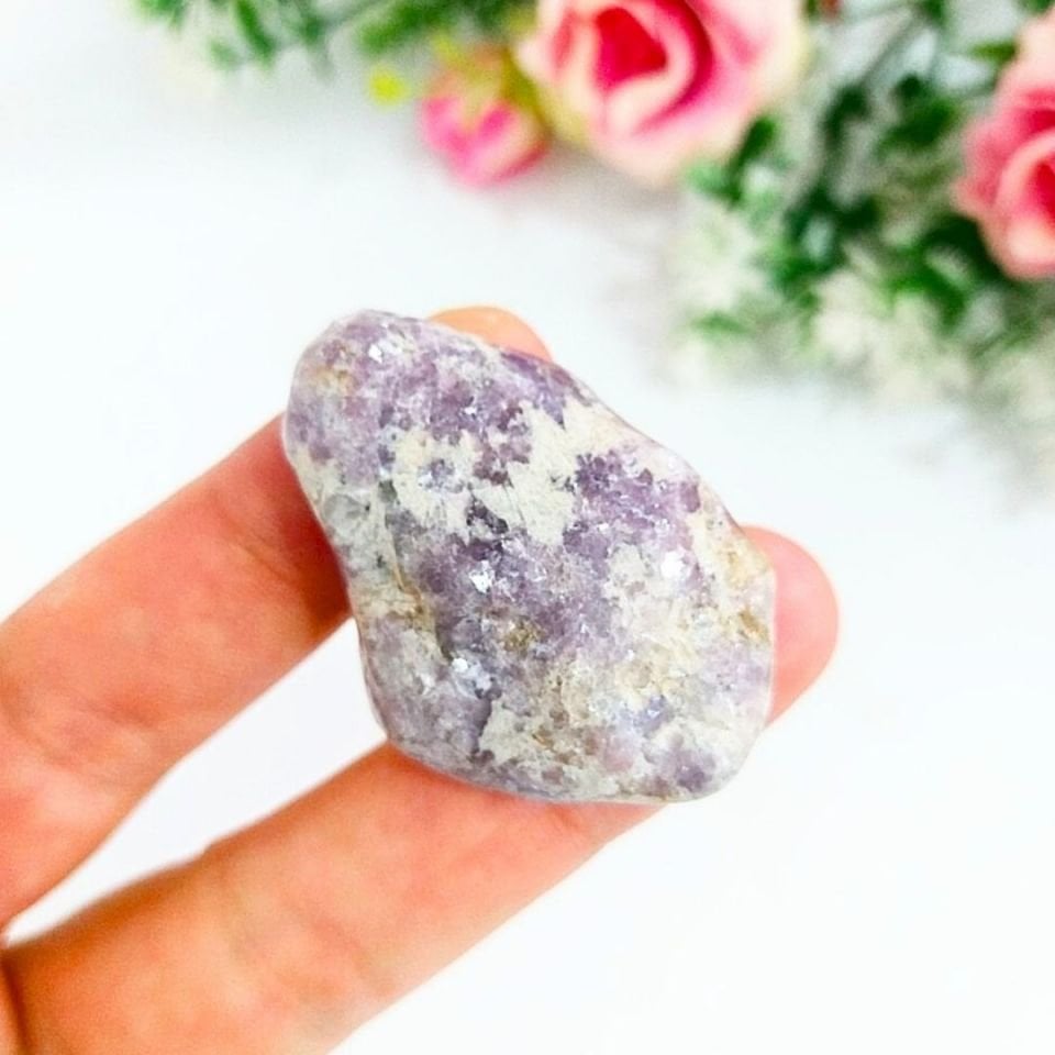 Lepidolite Natural Stone Mass 00779