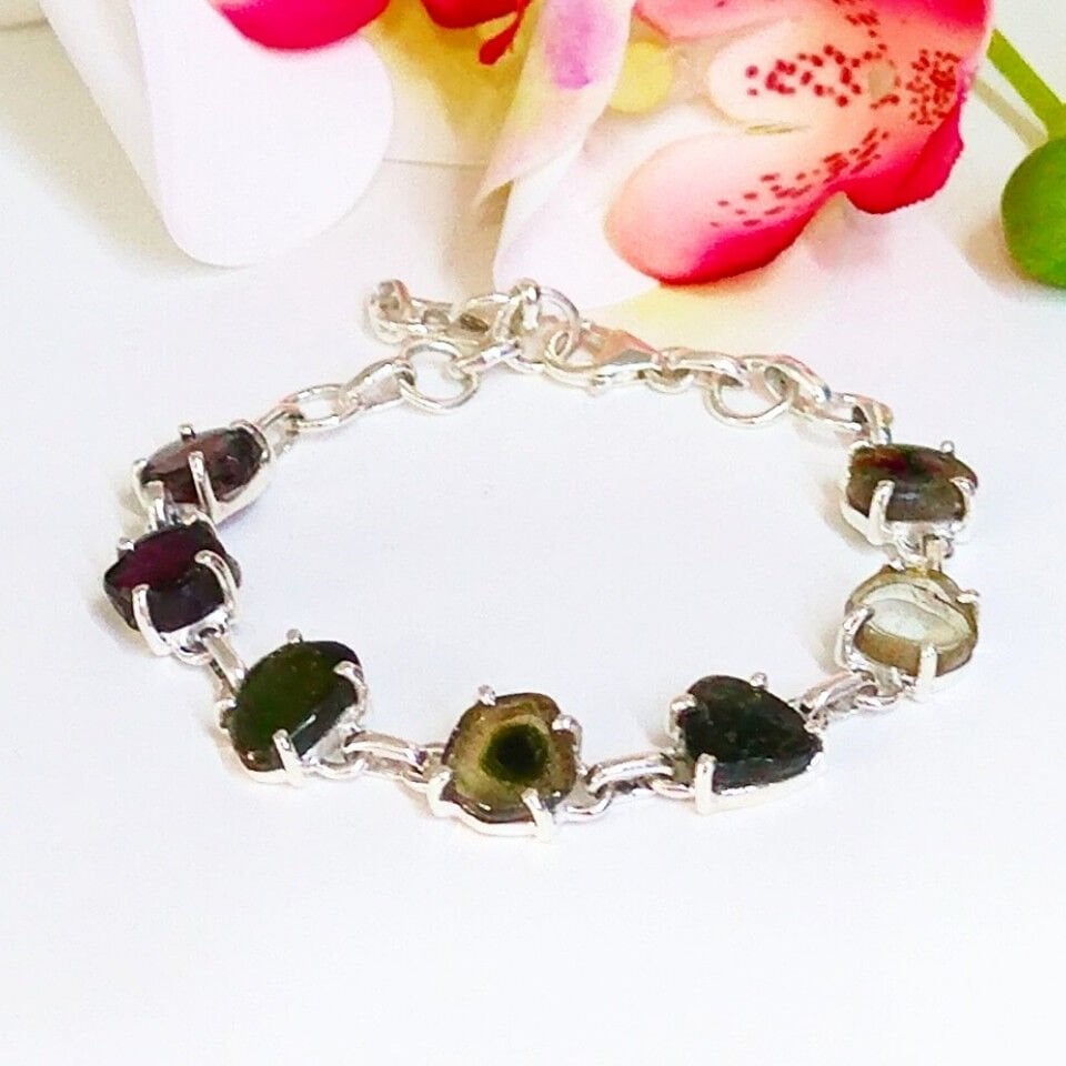 Watermelon Tourmaline Special Design Bracelet - OTB216