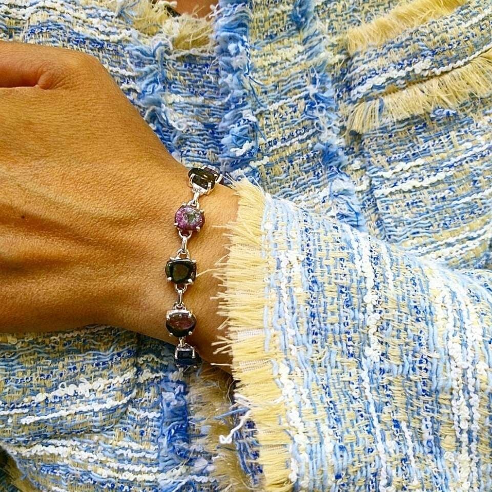 Watermelon Tourmaline Special Design Bracelet - OTB218