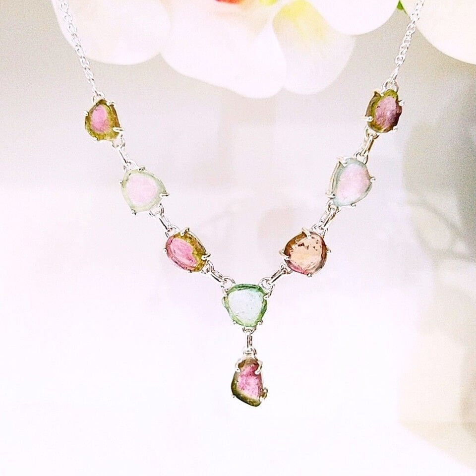 Watermelon Tourmaline Special Design Necklace – TSR1365