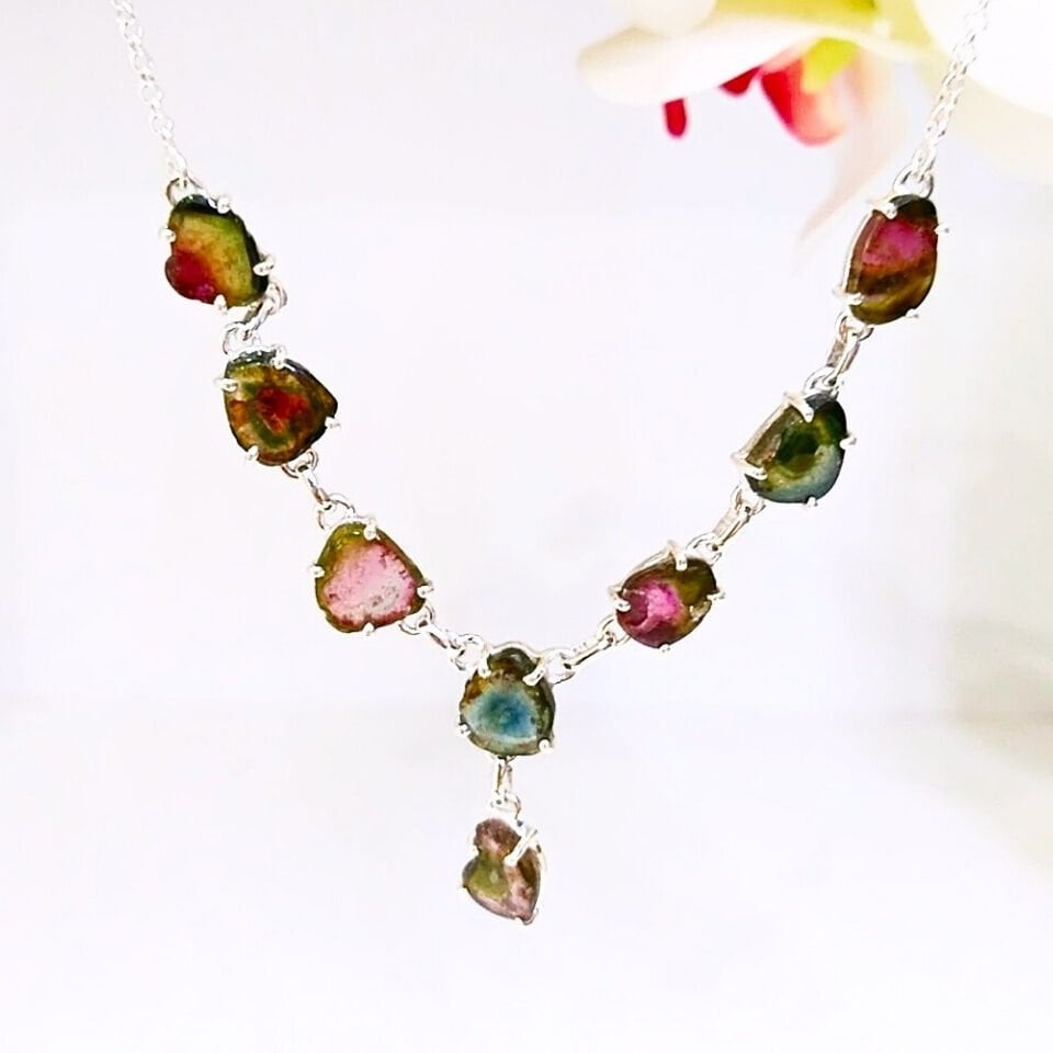 Watermelon Tourmaline Special Design Necklace – TSR1366