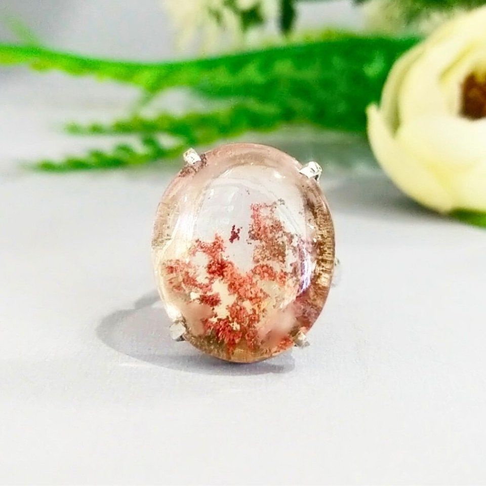 Lodalit Gartenquarz Ring mit besonderem Design – OTS981