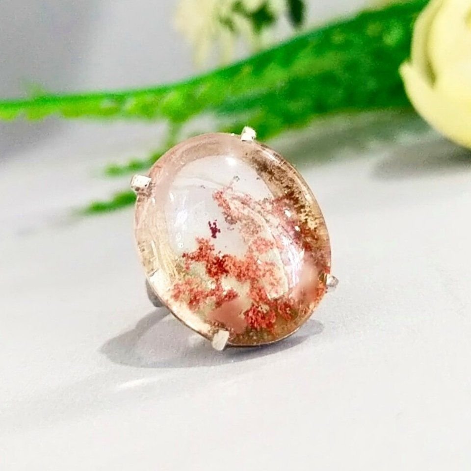 Lodalit Gartenquarz Ring mit besonderem Design – OTS981