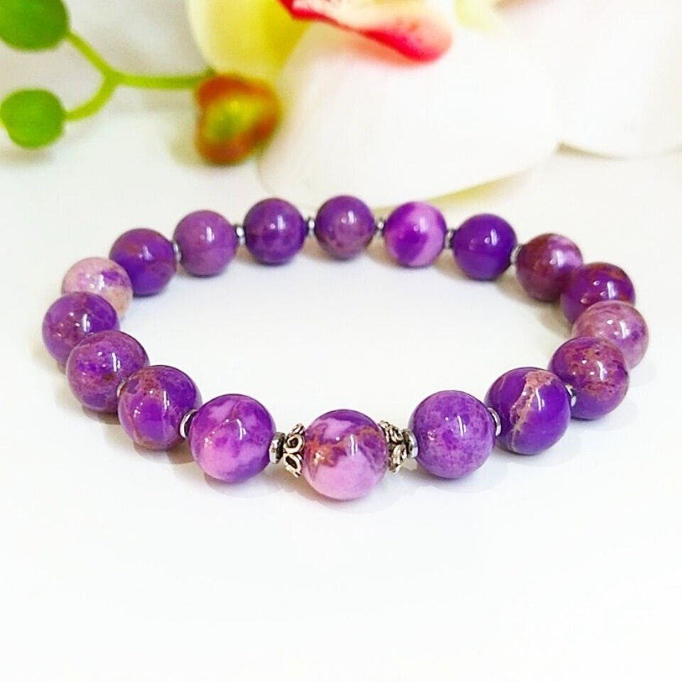 Purpurit Natural Stone Bracelet - BLK965